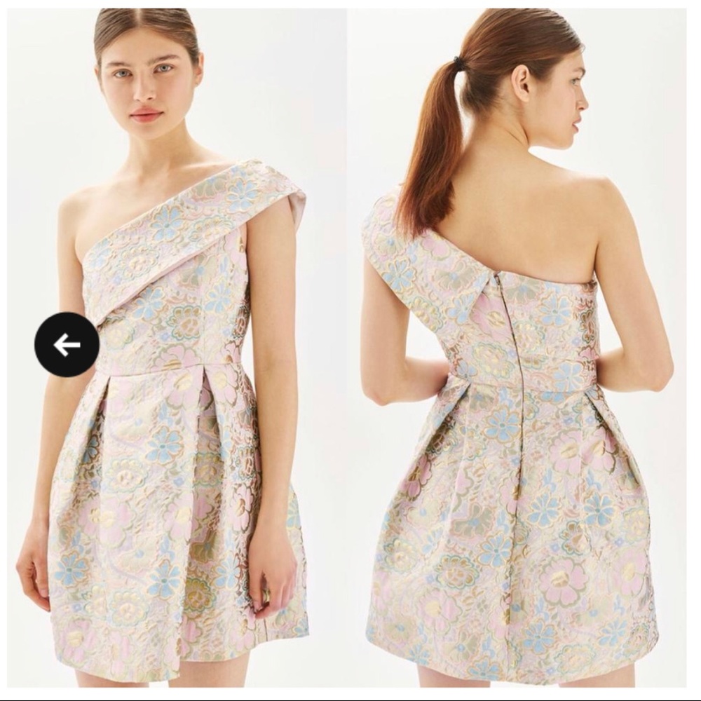 Topshop one shoulder dress
